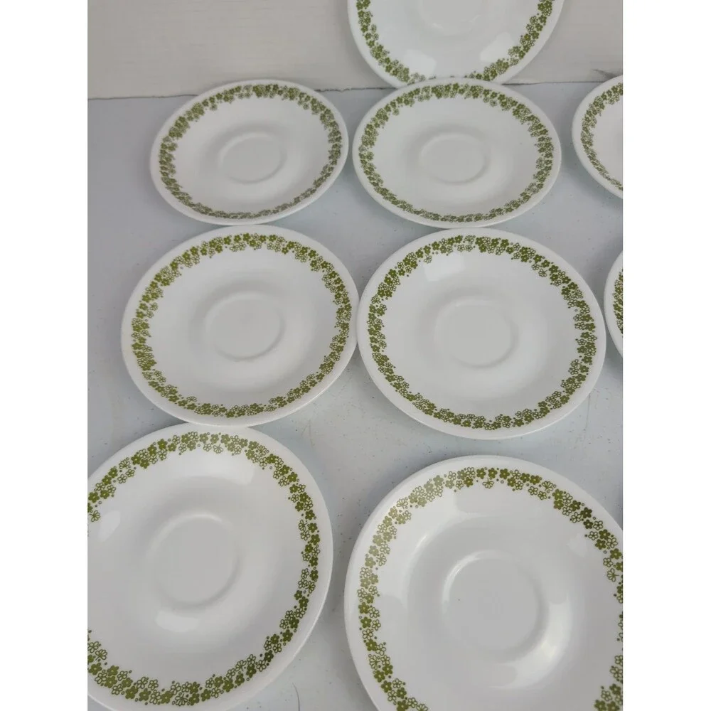 Corelle Crazy Daisy Spring Blossom 6.25” Saucers - Set Of 13 Vintage
